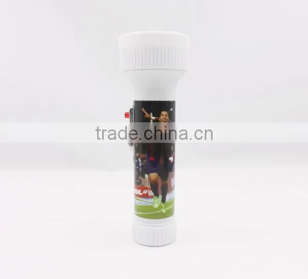 Colors Promotion Portable AAA Dry Battery Led Plastic Flashlight photo-2