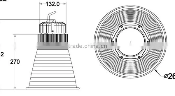 100w Meanwell Driver Led High Bay Lighting photo-5