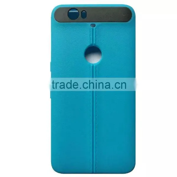 Mobile Phone & Accessories Latest Two Line Design TPU Leather Shockproof Anti-Friction Cell Phone Case for Google Nexus 6p photo-3