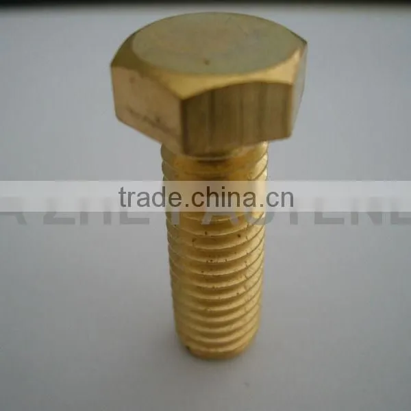 hex head brass bolt machine screw