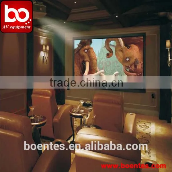 Matt White Office Projector Motorized Electrical Screen With Remote Control for Conference Projection Equipment photo-4