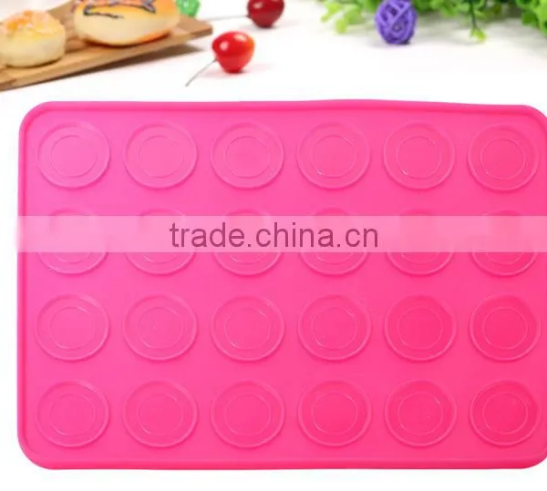 Large Double Sided Macaron Macaroon Dessert DIY Mold Sheet Silicone Baking Mat photo-2