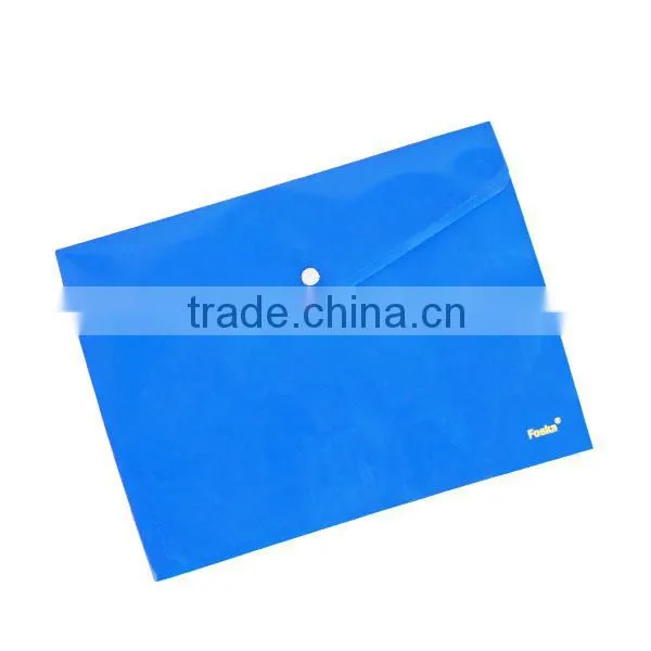 A4 Solid Color PP Buckle File Pocket photo-2