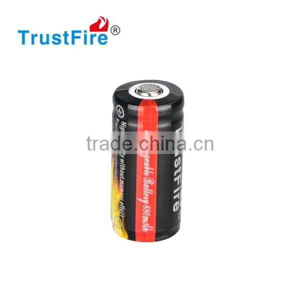 Trustfire Portable 3.7V 880mAh 16340 Protected Lithium Rechargeable Battery Car Battery photo-3
