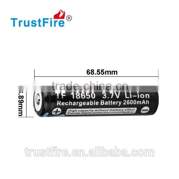 Trustfire Original Battery 18650 2600 Mah , Rechargeable Battery for Car or Flashlight photo-2