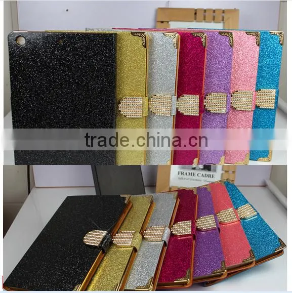 Low Price Luxury Glitter Wallet PU Leather Tablet Case for Lenovo Thinkpad for Google Nexus 9 for Teclast X98 Air 3g photo-6