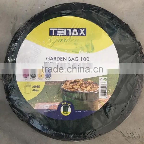 Waterproof PE Tarpaulin Green Garden Bin Tarp Bag photo-3
