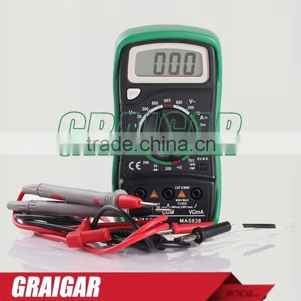 MAS838 Mini Multimeter Digital Multimeter Multifunction Multimeter Detector LCD Display photo-3