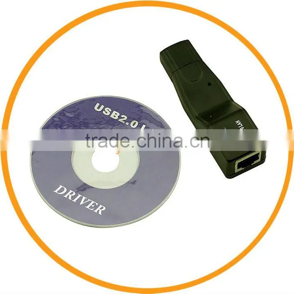 USB 2.0 to RJ45 Lan Network Ethernet Adapter 10/100Mbps For MAC PC from Dailyetech