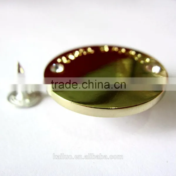 a Crystal Gold Color Jeans Button photo-4