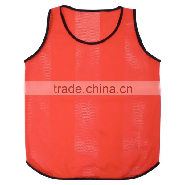 Mesh Soccer Training Bib for Men New Design Red Color