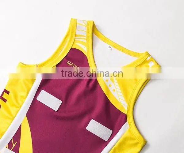 New Design Custom Make Netball Top Singlet Trainning Style for Women Girl photo-4