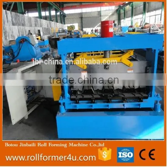 High Performance Floor Deck Plate Cold Roll Forming Machinery photo-4
