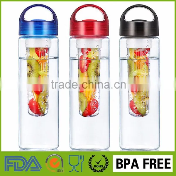 Clear Plastic Water Bottles Bpa Free Water Bottle Wholesale Fruit Infuser photo-4