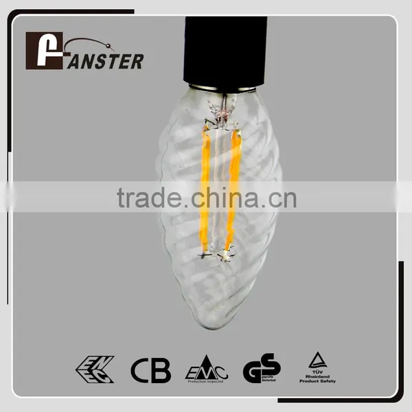 Clear Housing E27 Dimmable LED Filament Bulb C35 4w E14 B22 photo-5