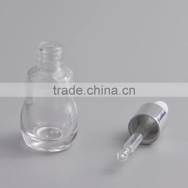 Gourd Shaped Empty Glass Bottle for Essential Oil With Aluminum Cap Rubber Dropper photo-2