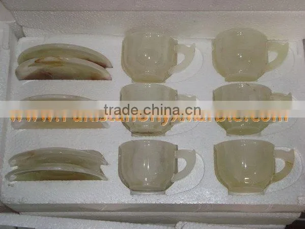 Modern Style MANUFACTURER AND EXPORTERS ONYX TEA CUPS SETS HANDICRAFTS photo-3
