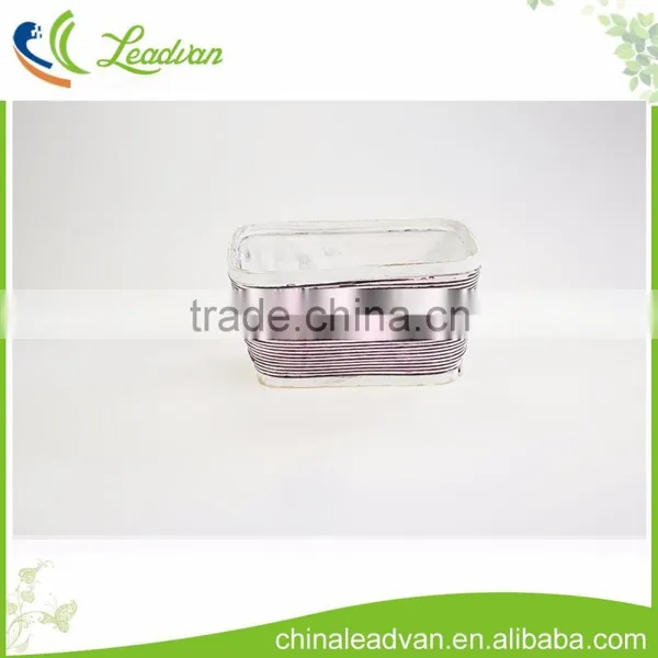 Unique Home Decorate Indoor Herb Square Wholesale Wooden Flower Bucket photo-2
