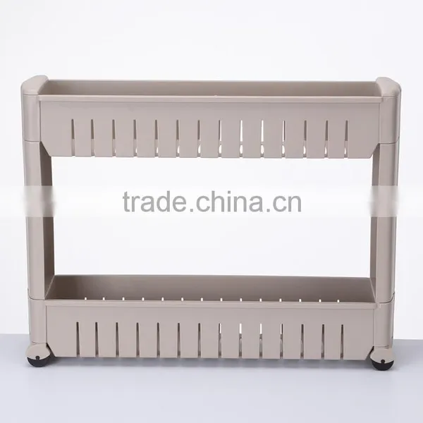 Plastic Bathroom Shelf With Two Layers Organizer photo-3