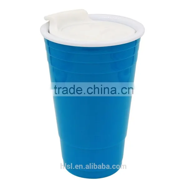 Disposable Colorful Plastic Coffee Cups With Lid, High Quality Cold Drink Cups With Lid photo-6