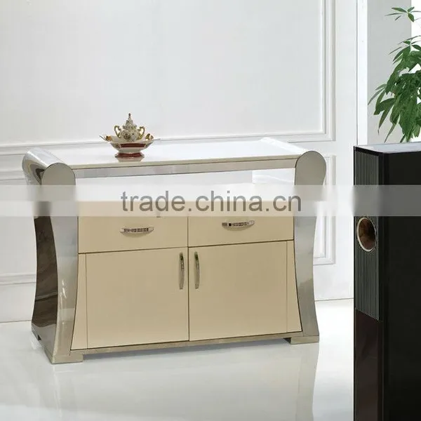 C362 Polished Stainless Steel &MDF Coffee Table for Living Home photo-3