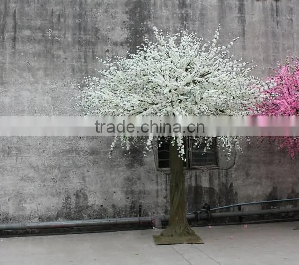 Fiberglass Trunk Wedding Romantic Decor Artificial Silk Flower Cherry Blossom Tree photo-2