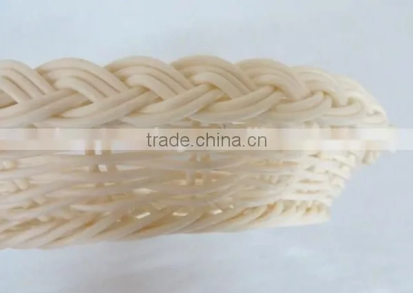 Food Grade Colored Plastic Rattan Round Handmade Baskets photo-5