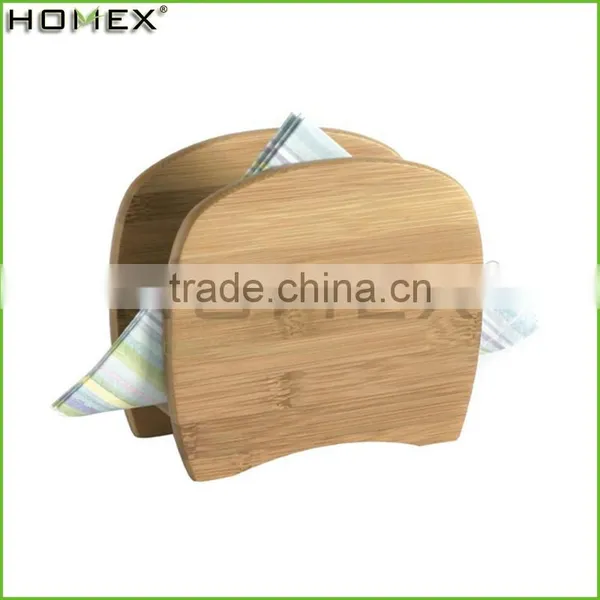 100% Natural Cheap Bamboo Napkin Holder/Homex_BSCI photo-2