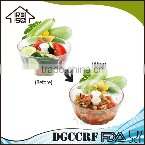 NBRSC As Seen on TV Powerful Manual Pulling Food Chopper Hand Held Vegetable Chopper Mincer Blender With Bowl photo-5