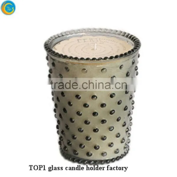 Home Decorative Colorful Votive Glass Candle Jar photo-3