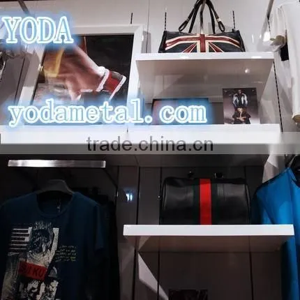 Wood Wall Flooring Stand for Clothing Shop photo-5