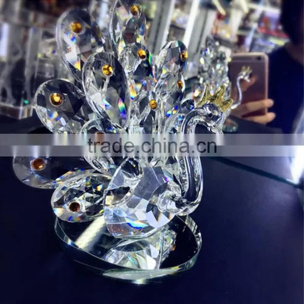 Fashion Elegant Crystal Peacock photo-6