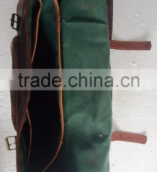 Handmade Vintage Genuine Leather College Briefcase photo-5