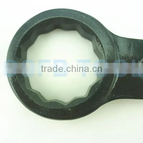 100mm DIN7444 Ring Slogging Spanner (10~185mm) 45# Carbon Steel 40Cr Hammer Striking Box Wrench photo-3
