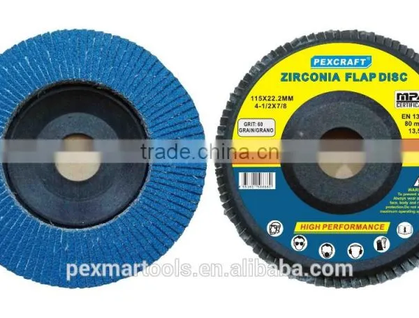 Chinese High Quality Zirconia Abrasive Wheel Flap Disc 100mm X 16mm photo-3