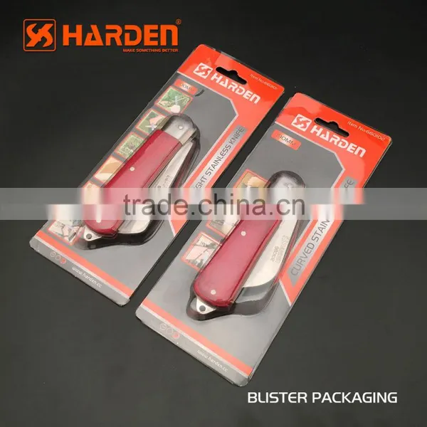 Professional Wooden Handle Straight Blade Electrician Knife photo-3