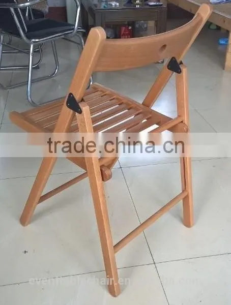 Slat Folding Chair Outdoor Garden Folding Chair With Beech Wood photo-4