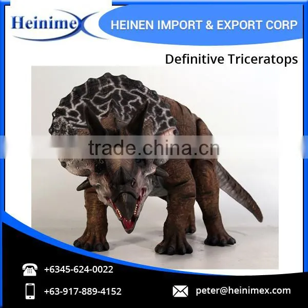 High Quality Amusement Park Equipment Animated Definitve Triceratops photo-4