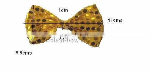 MSD Beautiful Sequin Ribbon Bow for Dress,boy Bow Tie for Performance photo-2