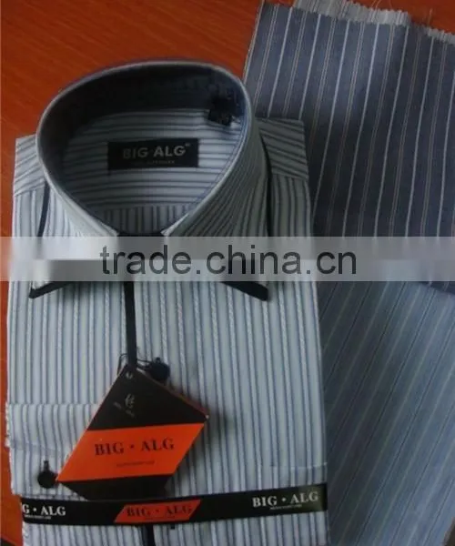 Factory Wholesale Cheap Man Shirt,high Collar Stipes Dress Shirts photo-3