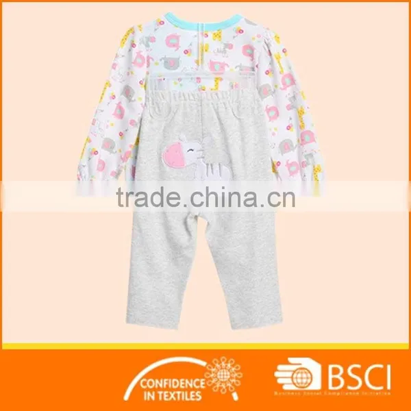 Cartoon Printed Boutique Cotton Baby Clothing Set photo-2