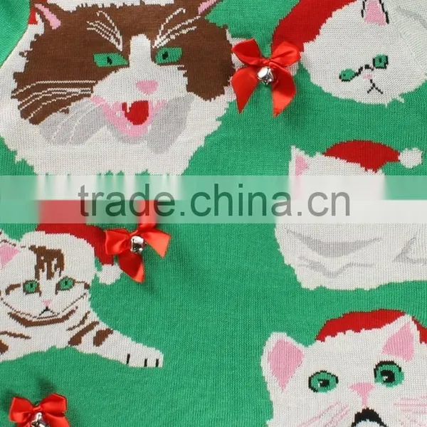Christmas Tree Design for Unisex Oem Knitting Sweater Wholesale Ugly Christmas Sweaters photo-5