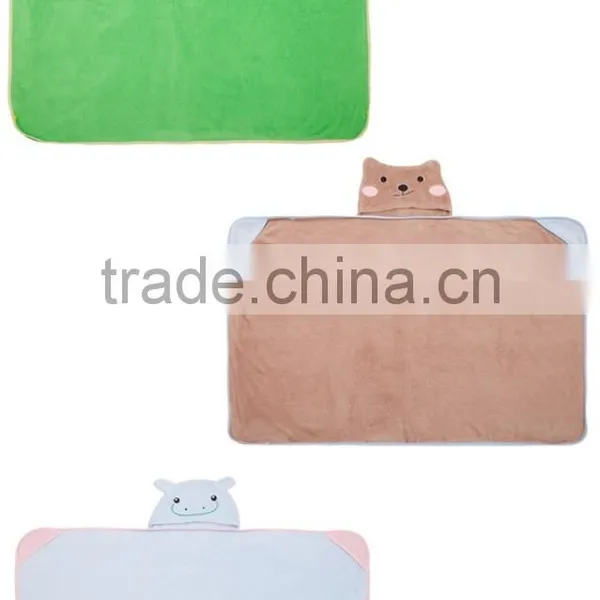 Embroidered Bamboo Soft Kids Towel With Hood,hooded Towel for Kids photo-2