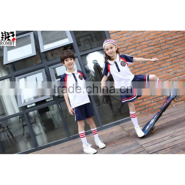 Malaysia Supplier Kids Clothing Wholesale Polo T Shirt School Uniform Fabric photo-2