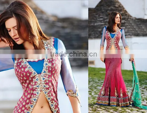 Semi Bridal Lehenga photo-2
