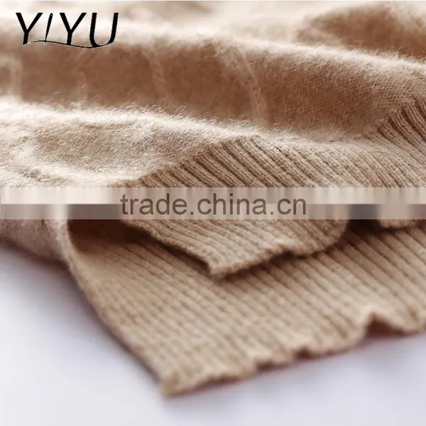 Hot Sale Winter Fall Women Loose Turtleneck Cashmere Cable Knit Pullover Sweater photo-4
