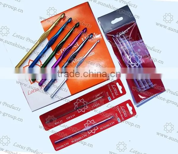 Aluminium Crochet Hook With Blister Card Packing Supply Various Size Crochet Hook photo-2