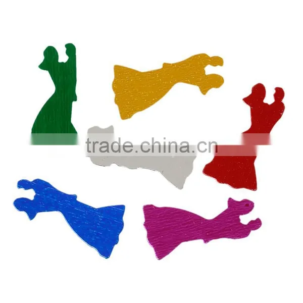 PVC Confetti Party Decoration Wedding Bride and Groom At Random photo-3