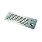 Outdoor 65keys Weatherproof Metal ATM Keyboard With Trackball , Heavy Duty Keyboard