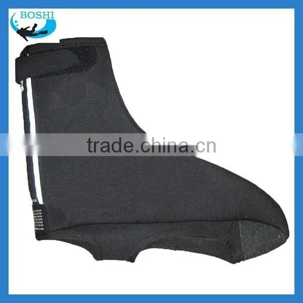 Reflective Zipper Cycling Booties Overshoes Neoprene and PU photo-5